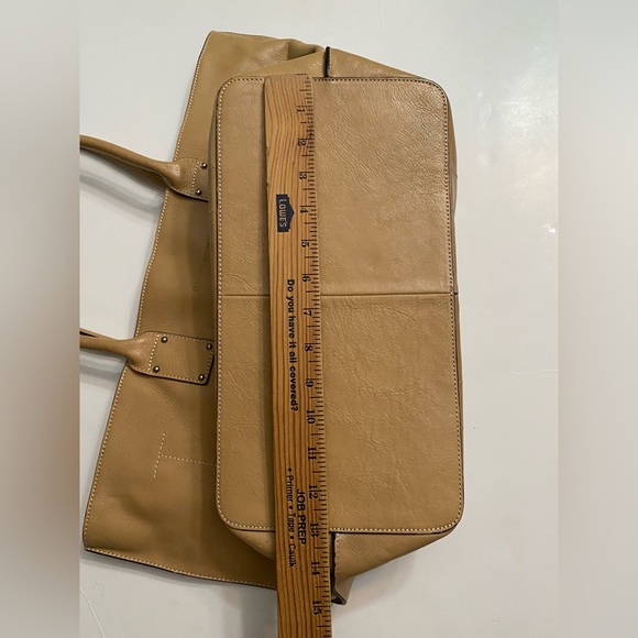 Etienne Aigner Large Handbag Tote, 100% Genuine Leather Beige Tan Rare edition - Picture 8 of 15